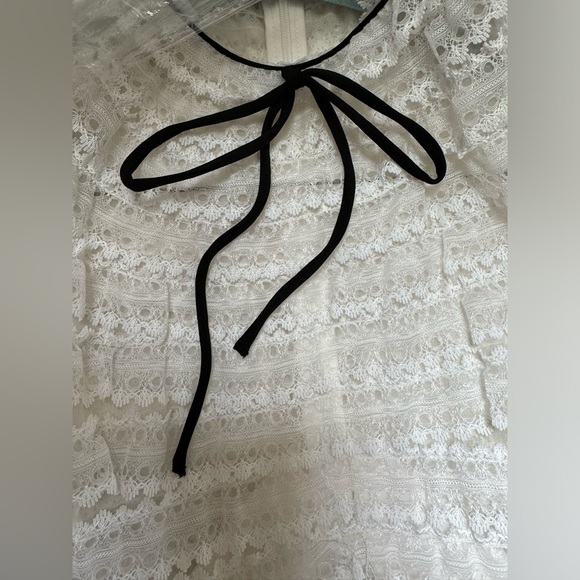 Sandro black and white lace dress size 38 - Picture 5 of 6